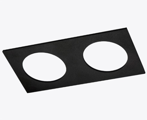 Двойная рамка для светильников серии SOLO Italline SP 02 black
