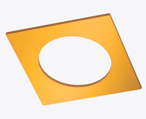 Одинарная рамка для светильников серии SOLO Italline SP 01 gold