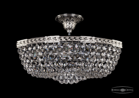 Люстра потолочная хрустальная Bohemia Crystal 19283/45IV Ni