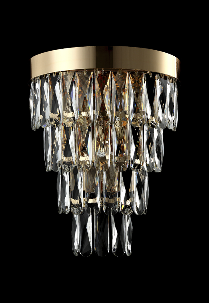 Настенный светильник Crystal Lux ABIGAIL ABIGAIL AP3 GOLD/TRANSPARENT