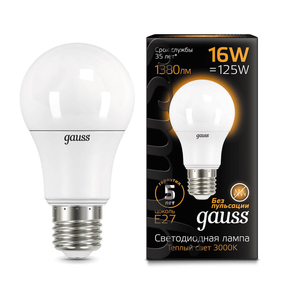 Лампа светодиодная Gauss LED A60 102502116