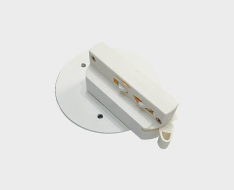Адаптер для однофазного шинопровода Megalight M03-007 TR white