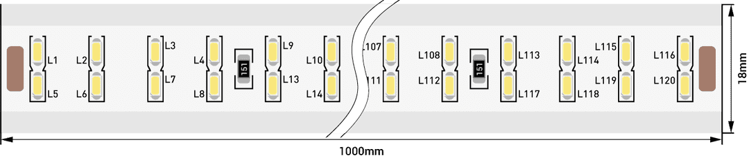 Лента светодиодная 220В SWG LT4240 LT4240-W-50 (код 1756)