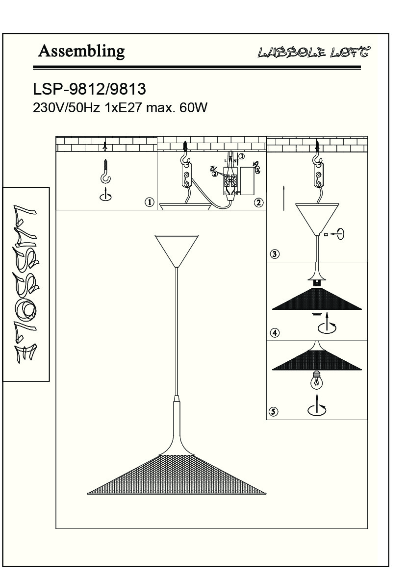 Светильник подвесной Lussole LIKE FIRST LSP-9813