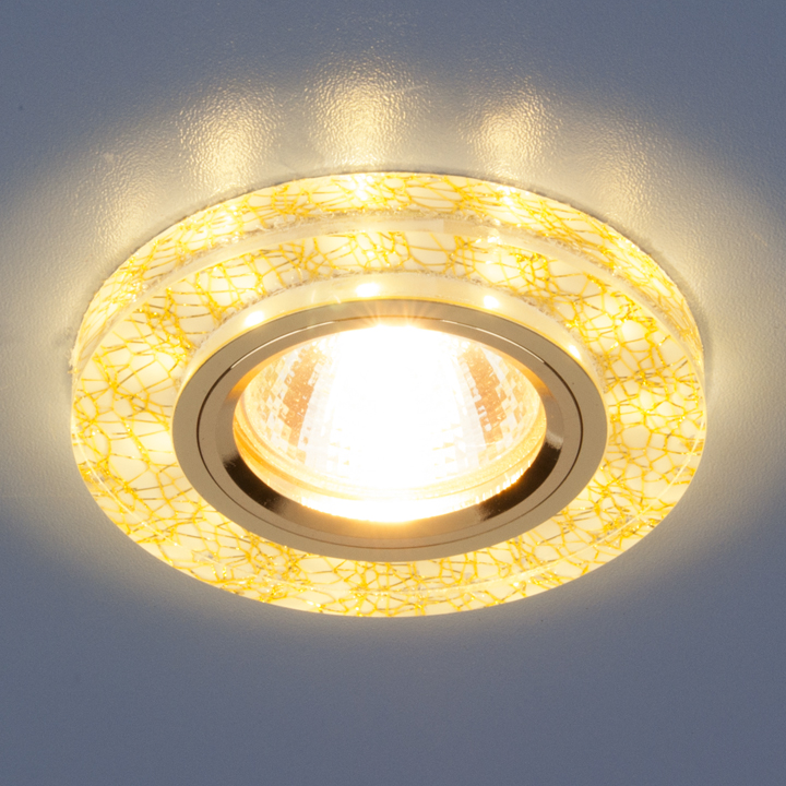 Точечный встраиваемый светильник светодиодный Elektrostandard 8371 MR16 WH/GD белый/золото a031514