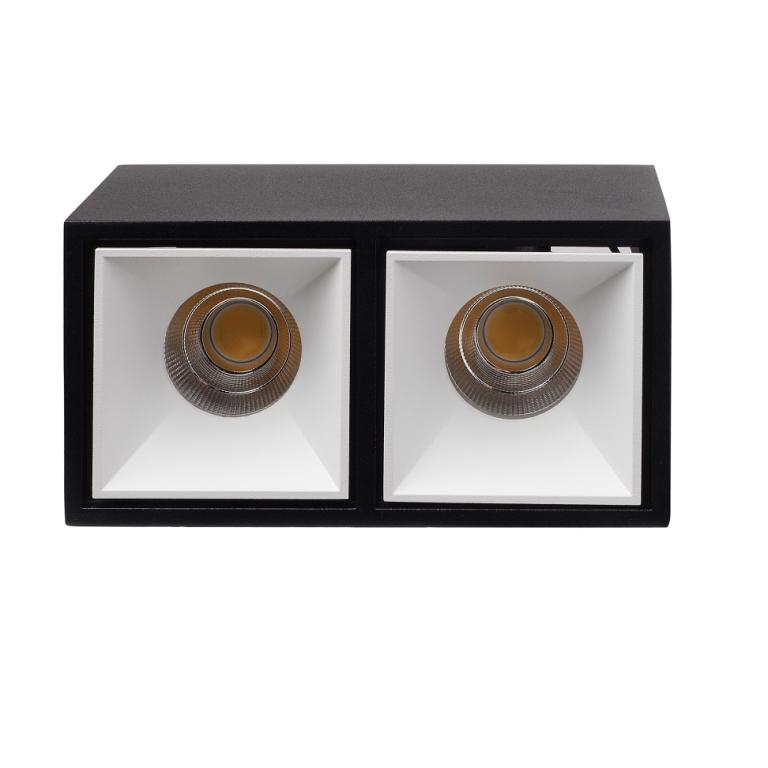 Накладной светодиодный светильник LeDron KUBING 2 Black White