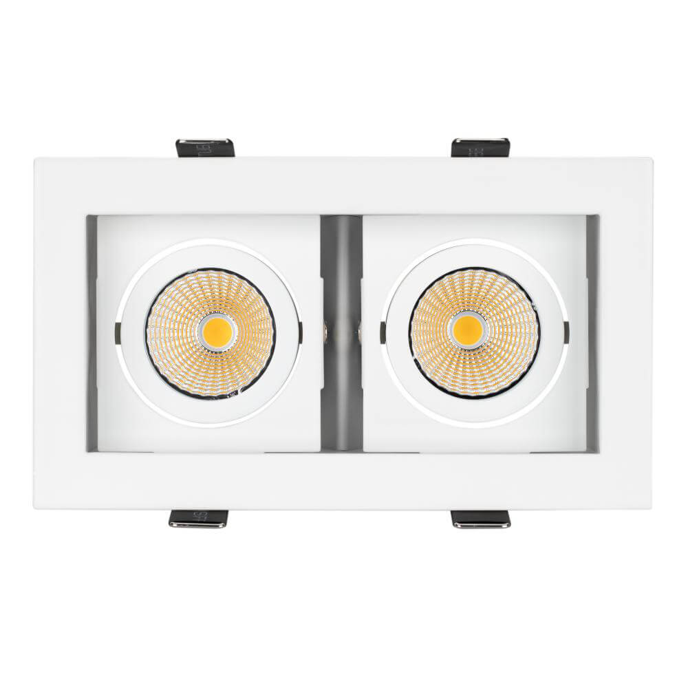 Встраиваемый светодиодный светильник Arlight CL-Kardan-S180x102-2x9W White 024128