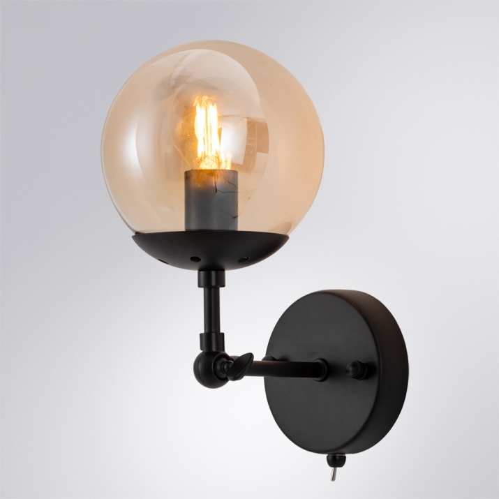 Настенный светильник Arte Lamp Bolla A1664AP-1BK