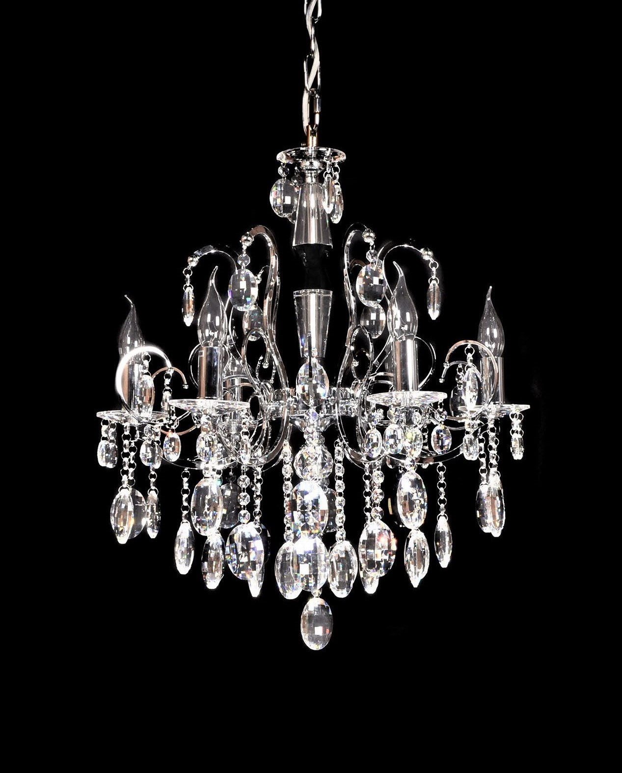 Хрустальная подвесная люстра Lumina Deco Daniella LDP 9123-6