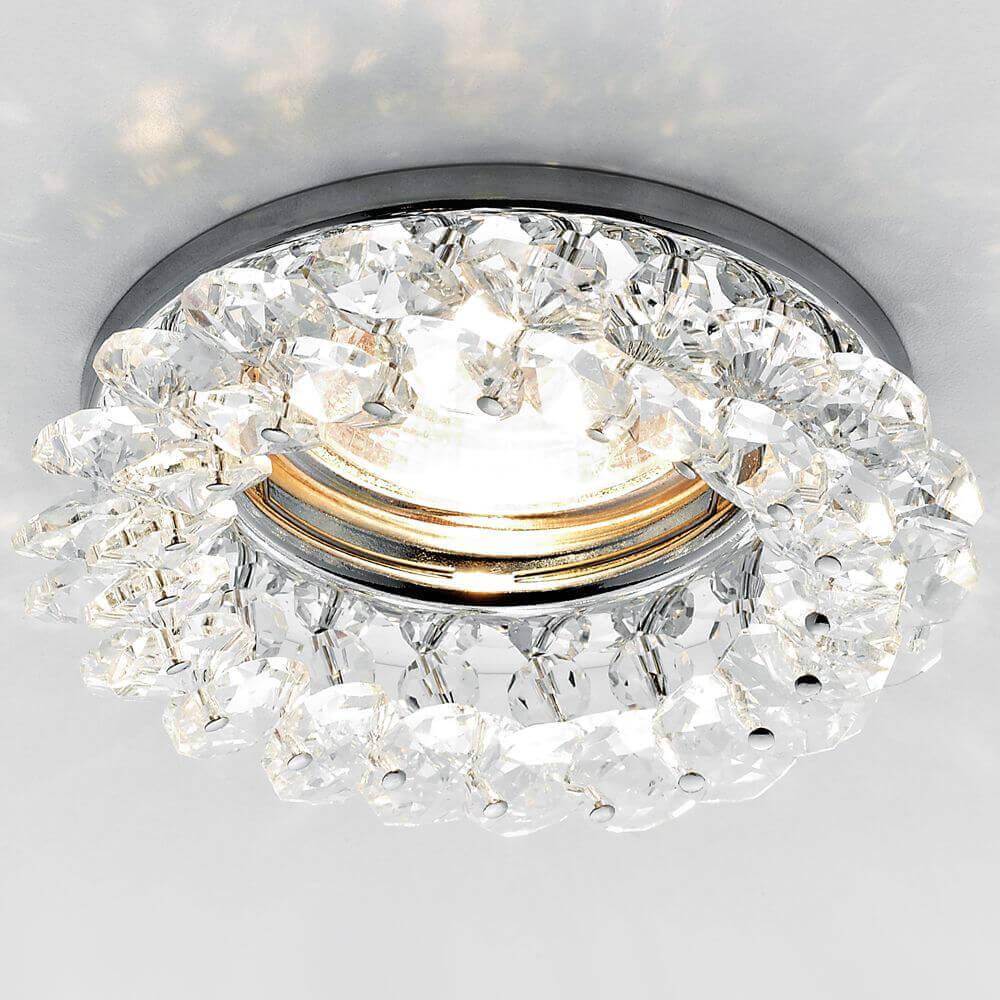 Встраиваемый светильник Ambrella light Crystal K206 CL/CH