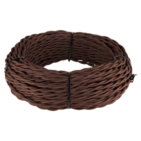 Ретро кабель витой 3х1,5 (коричневый) 20 м (под заказ) Werkel W6453214 a051404