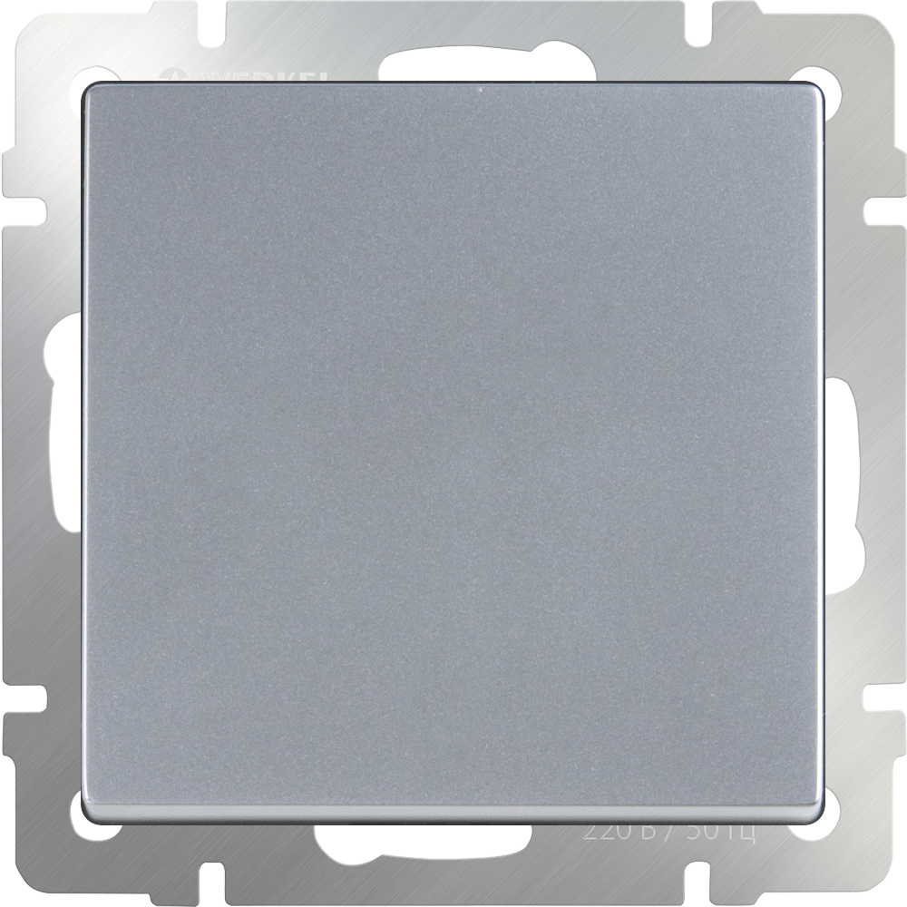 Выключатель одноклавишный (серебряный) Werkel W1110006 a051498