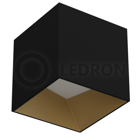 Накладной светодиодный светильник LeDron SKY OK Black/Gold