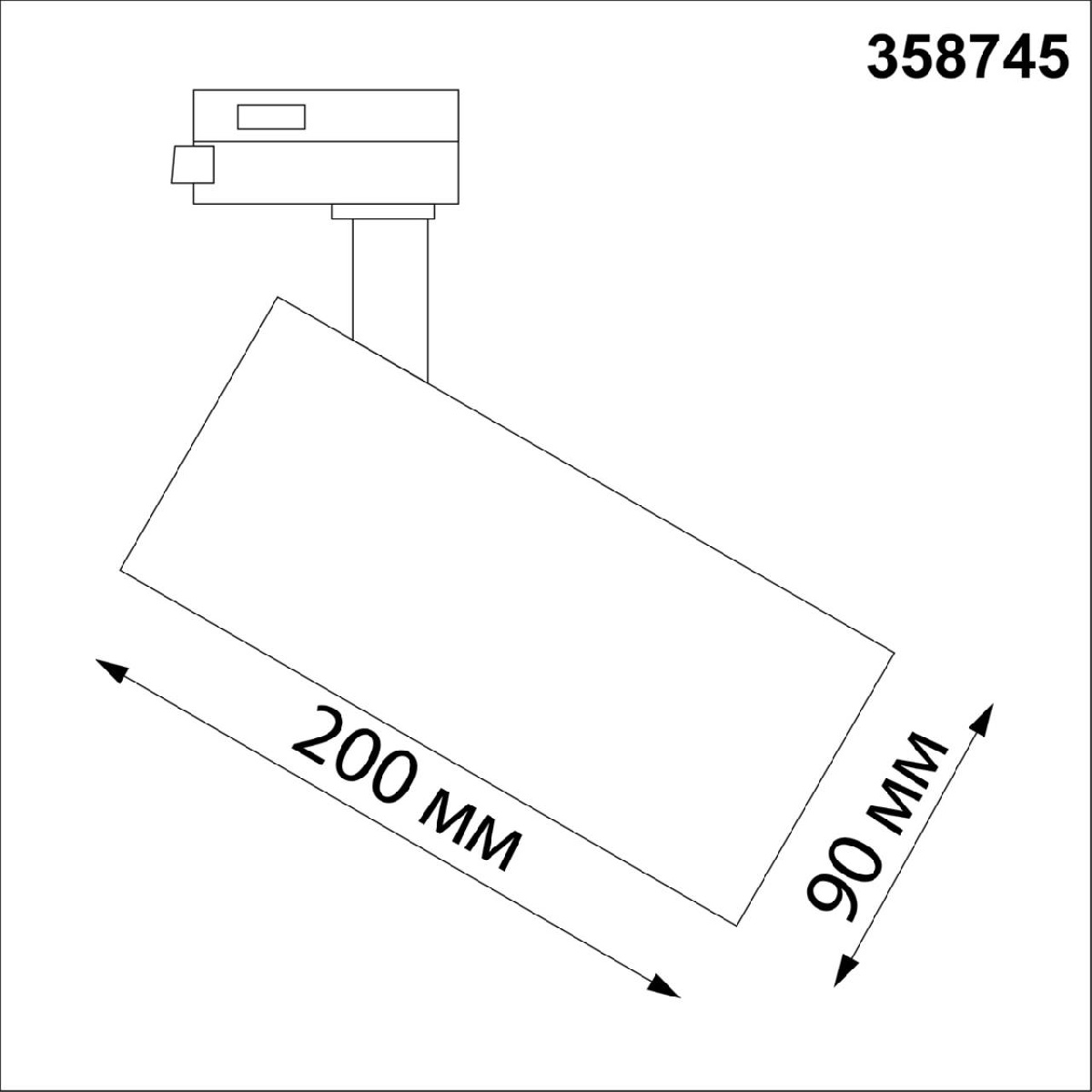 Однофазный трековый светодиодный светильник с переключ. цв.температуры Novotech 358745