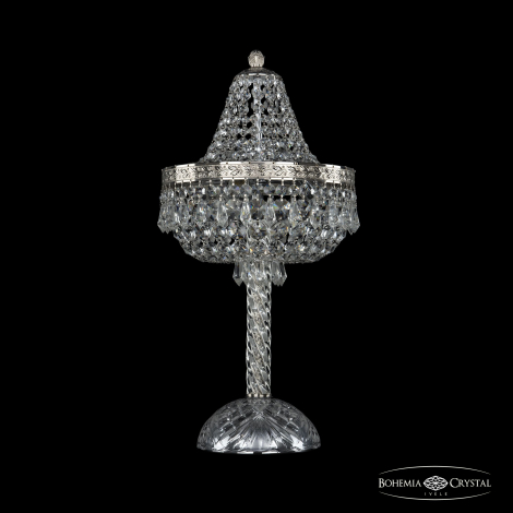 Лампа настольная хрустальная Bohemia Crystal 19271L4/H/25IV Ni