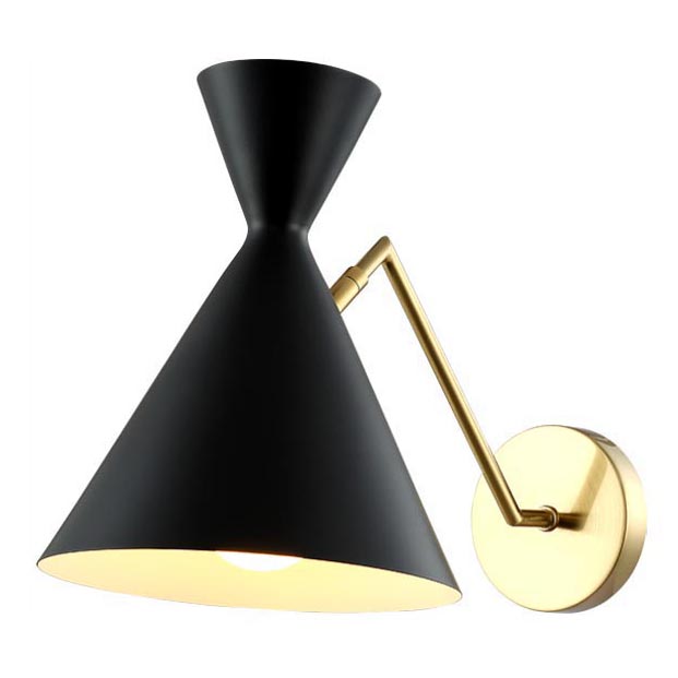 Настенный светильник Crystal Lux JOVEN AP1 GOLD/BLACK