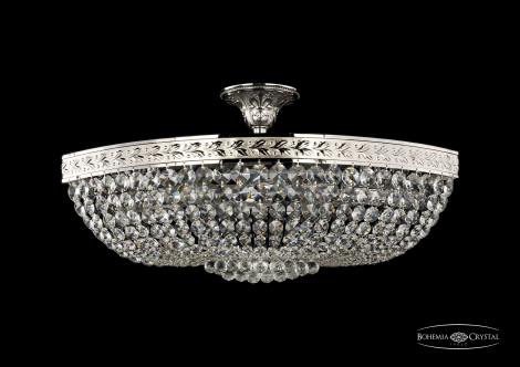 Люстра потолочная хрустальная Bohemia Crystal 19283/60IV Ni