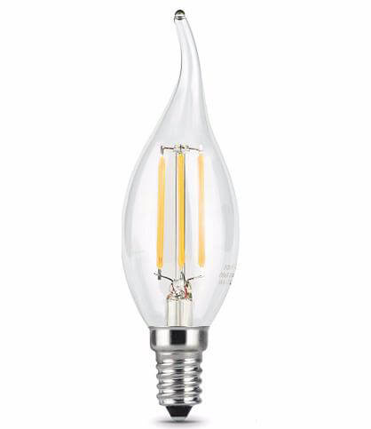Лампа светодиодная филаментная Gauss Filament Candle 104801207