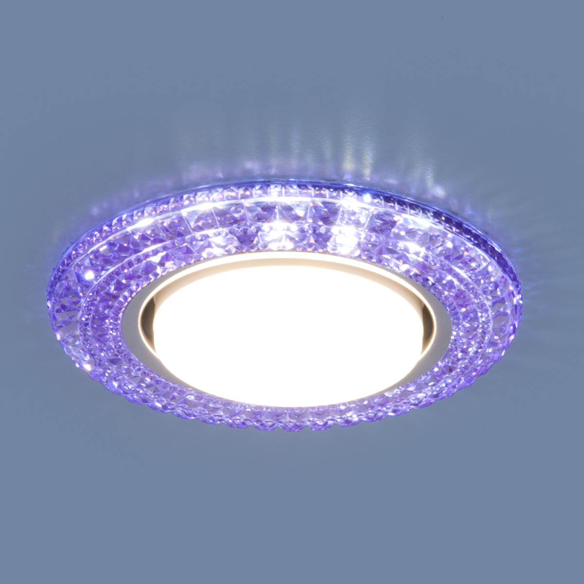 Точечный встраиваемый светильник со светодиодами Elektrostandard 3030 GX53 VL фиолетовый a035179