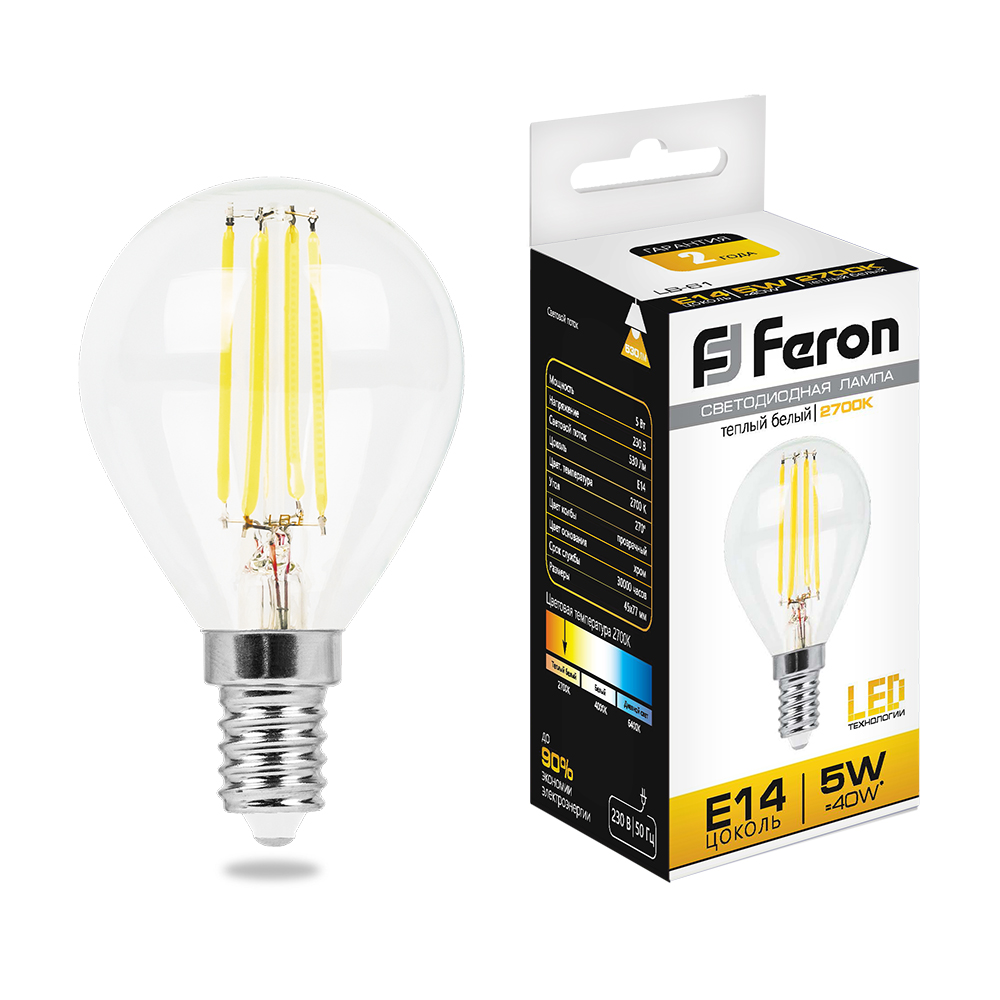 Лампа светодиодная Feron LB-61 25578