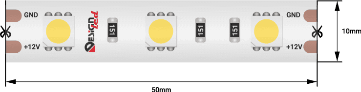 Лента светодиодная SWG DSG560 DSG560-12-NW-65 (код 1488)