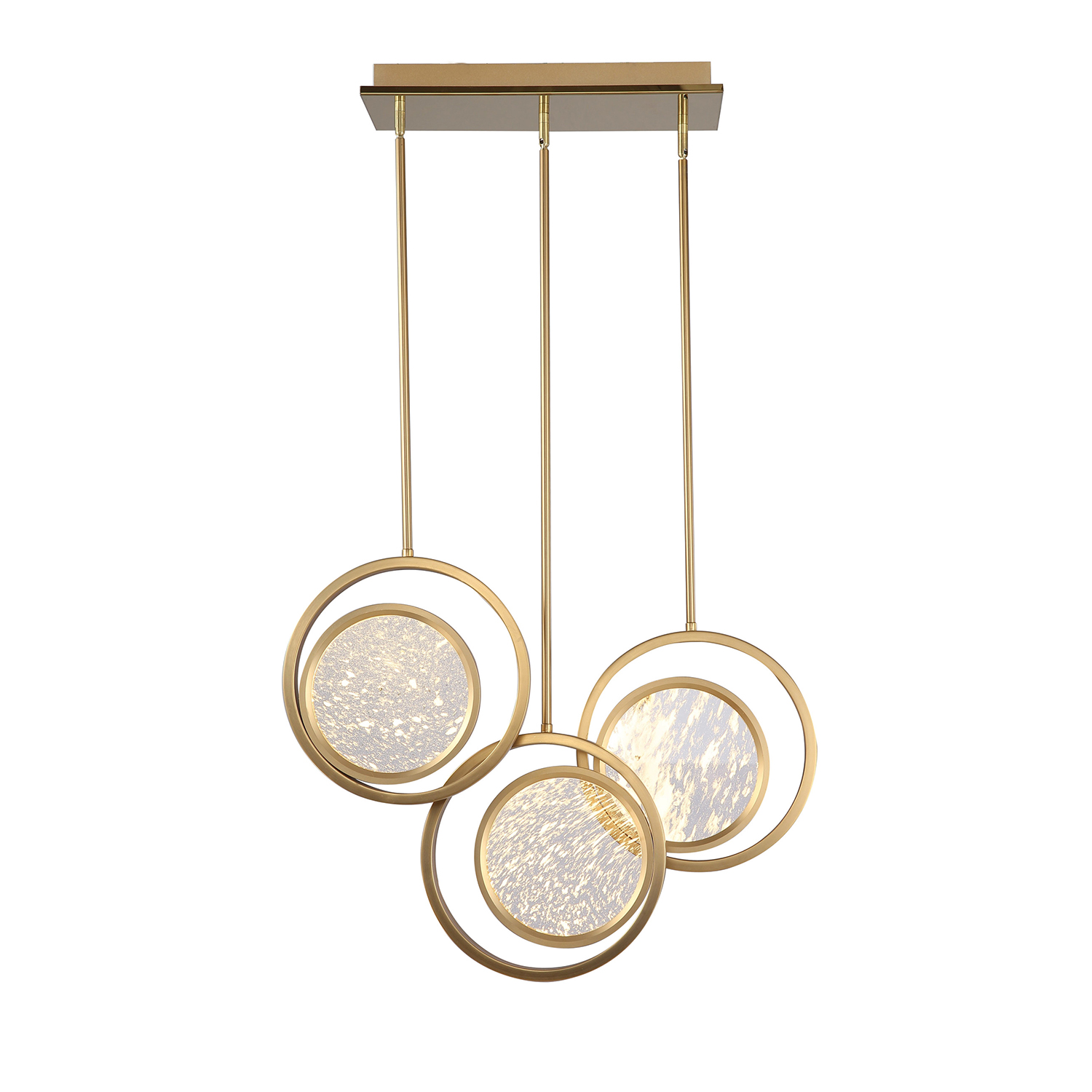 Подвесной светильник Delight collection Moon Light MD8700-3A brushed gold