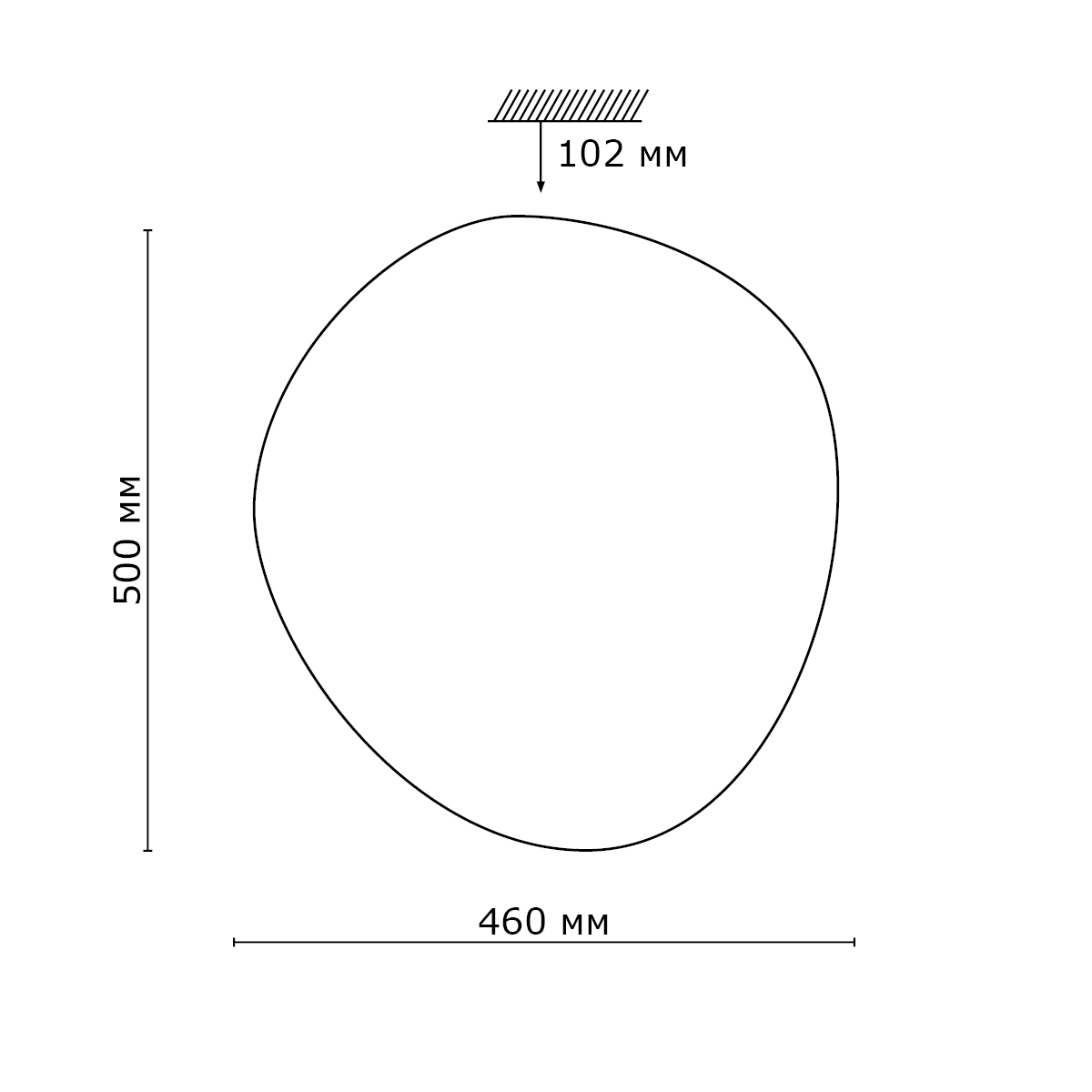 Светодиодный настенно-потолочный влагозащищенный светильник с пультом SONEX STONE 2039/DL
