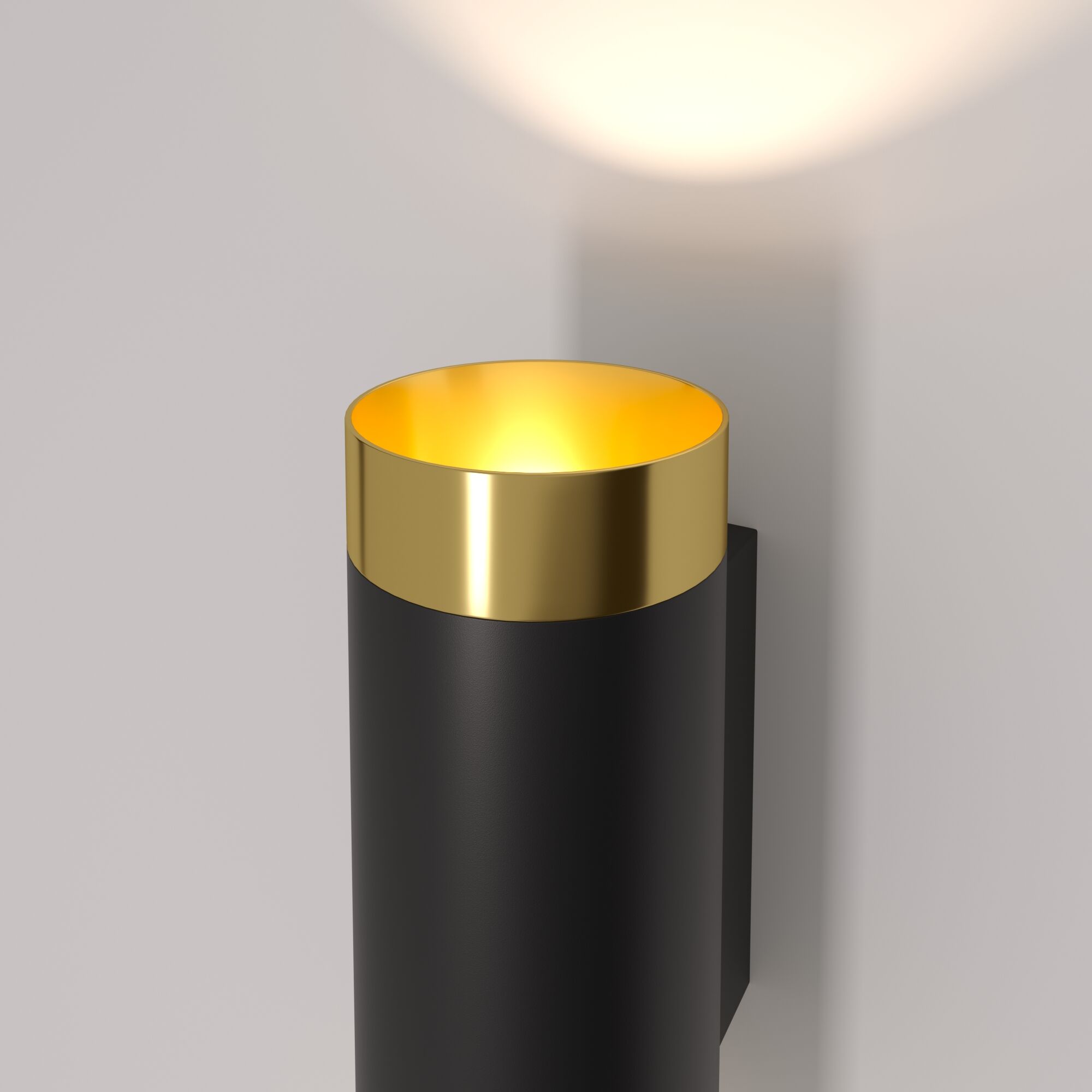 Светильник настенный Elektrostandard Poli MRL 1016 черный золото a058982