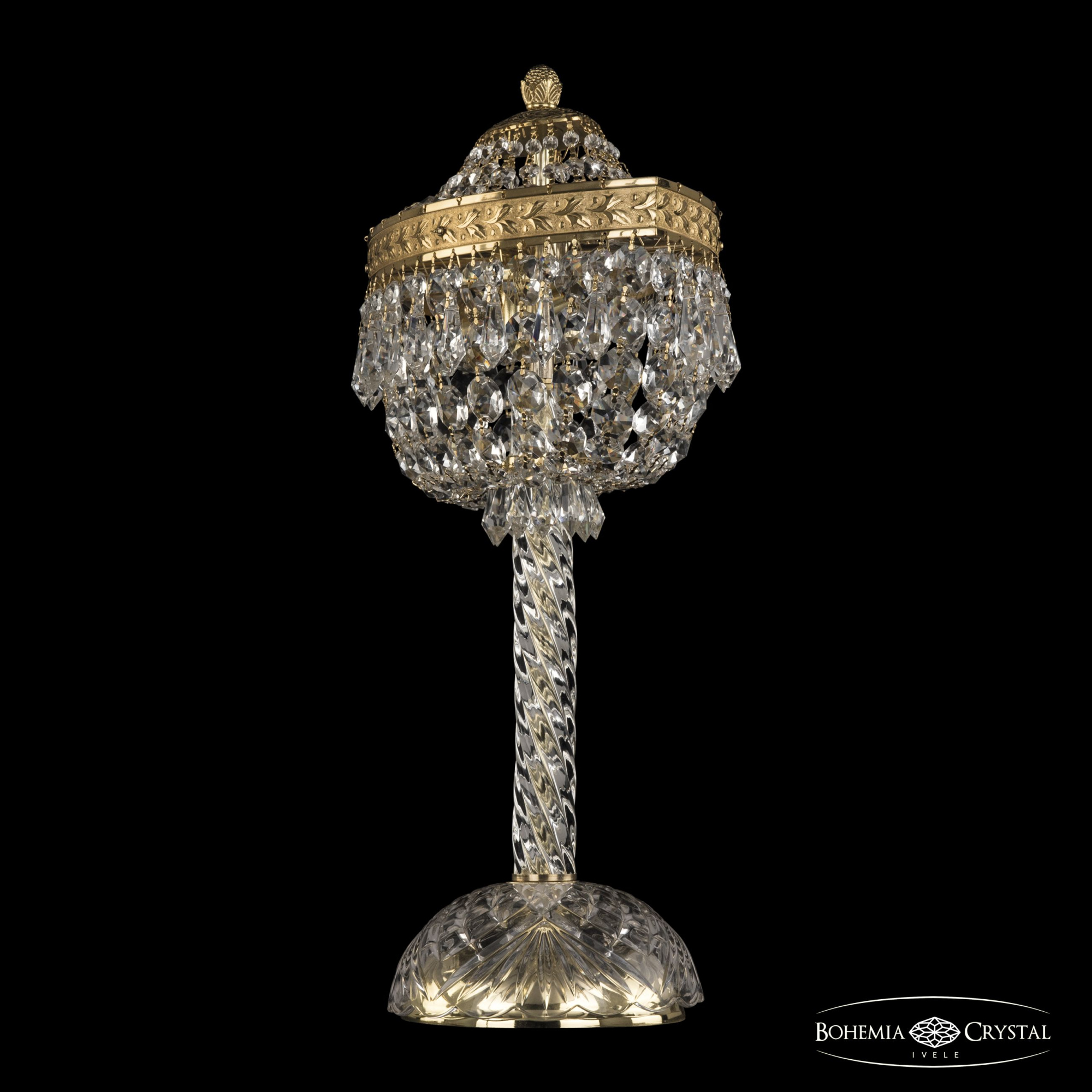 Лампа настольная хрустальная Bohemia Crystal 19273L4/35IV G