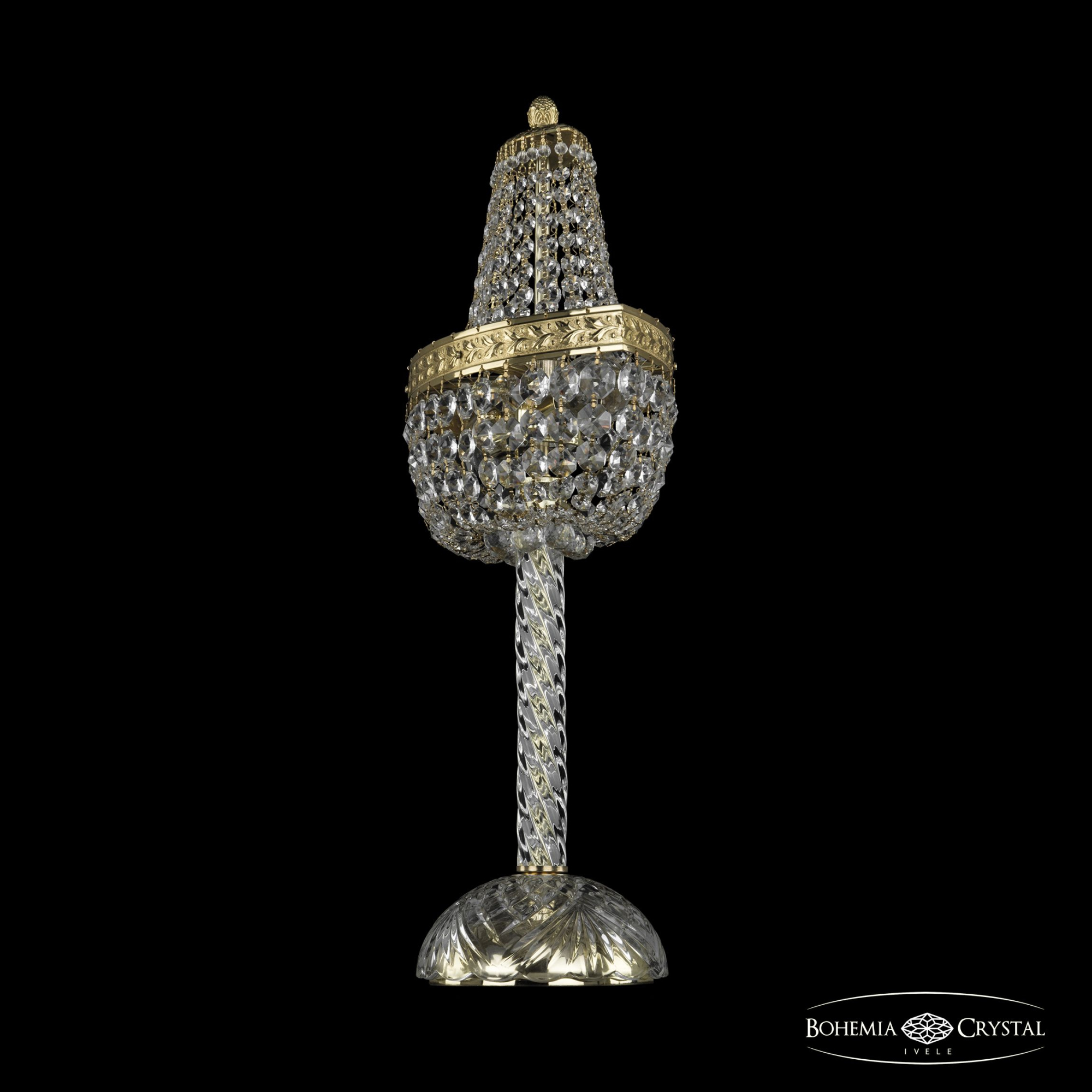 Лампа настольная хрустальная Bohemia Crystal 19283L4/H/35IV G