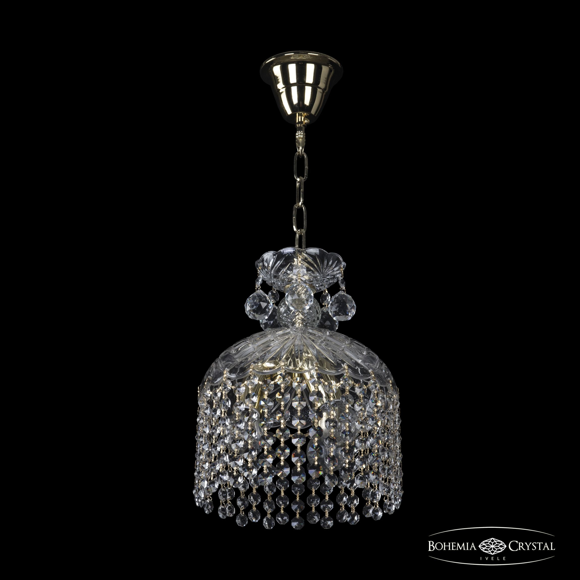 Светильник подвесной хрустальный Bohemia Crystal 14781/22 G R