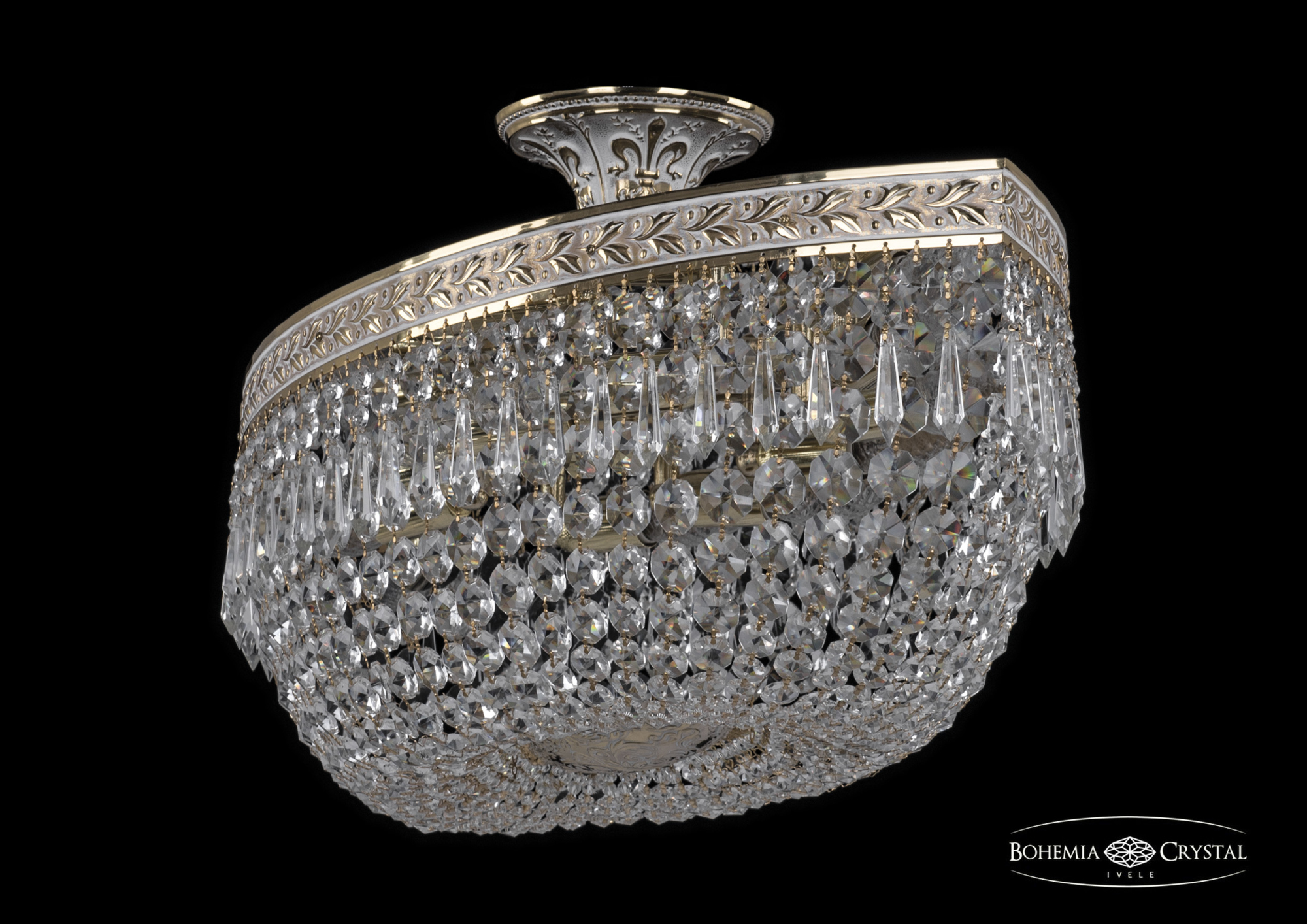 Люстра потолочная хрустальная Bohemia Crystal 19013/80IV GW