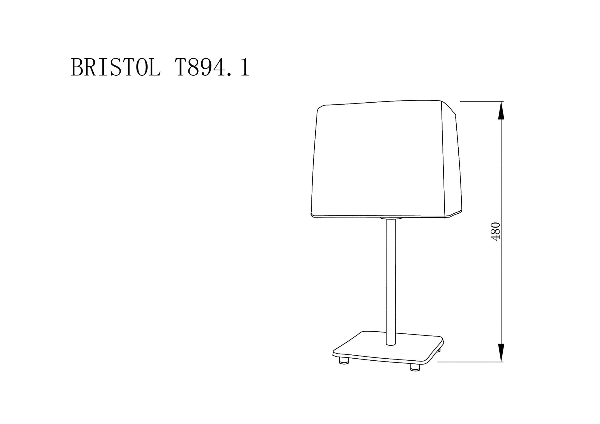 Настольная лампа Lucia Tucci Bristol BRISTOL T894.1