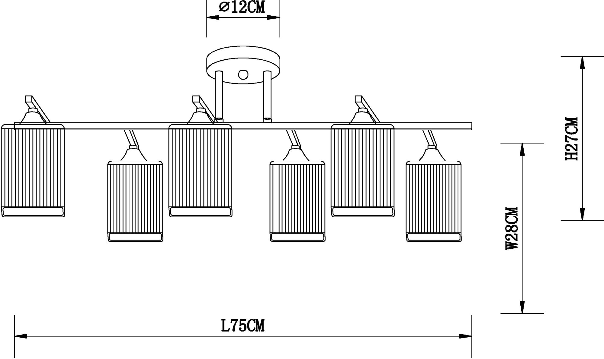 Люстра потолочная Arte Lamp MEROPE A4071PL-6BK