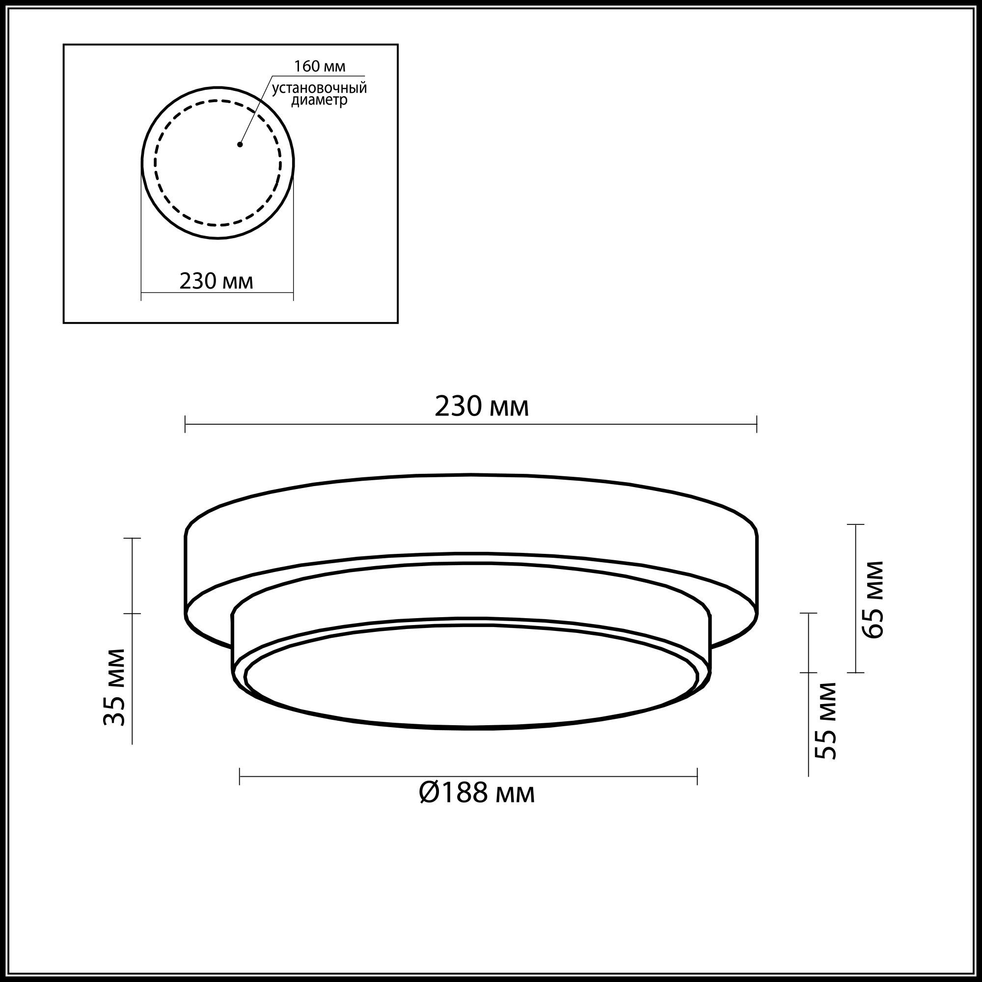 Настенно-потолочный светильник Odeon Light Holger 2746/1C