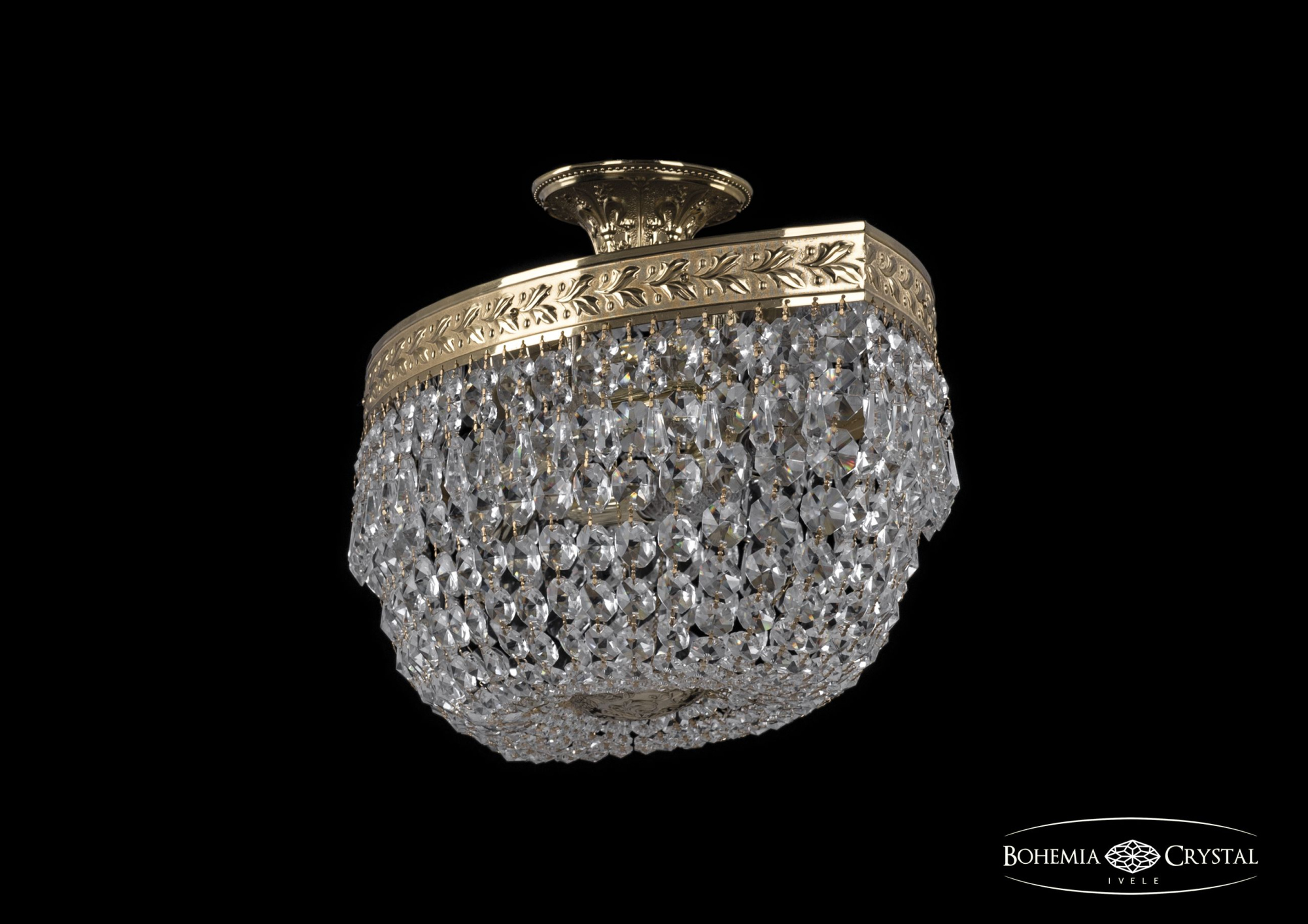 Люстра потолочная хрустальная Bohemia Crystal 19013/60IV G