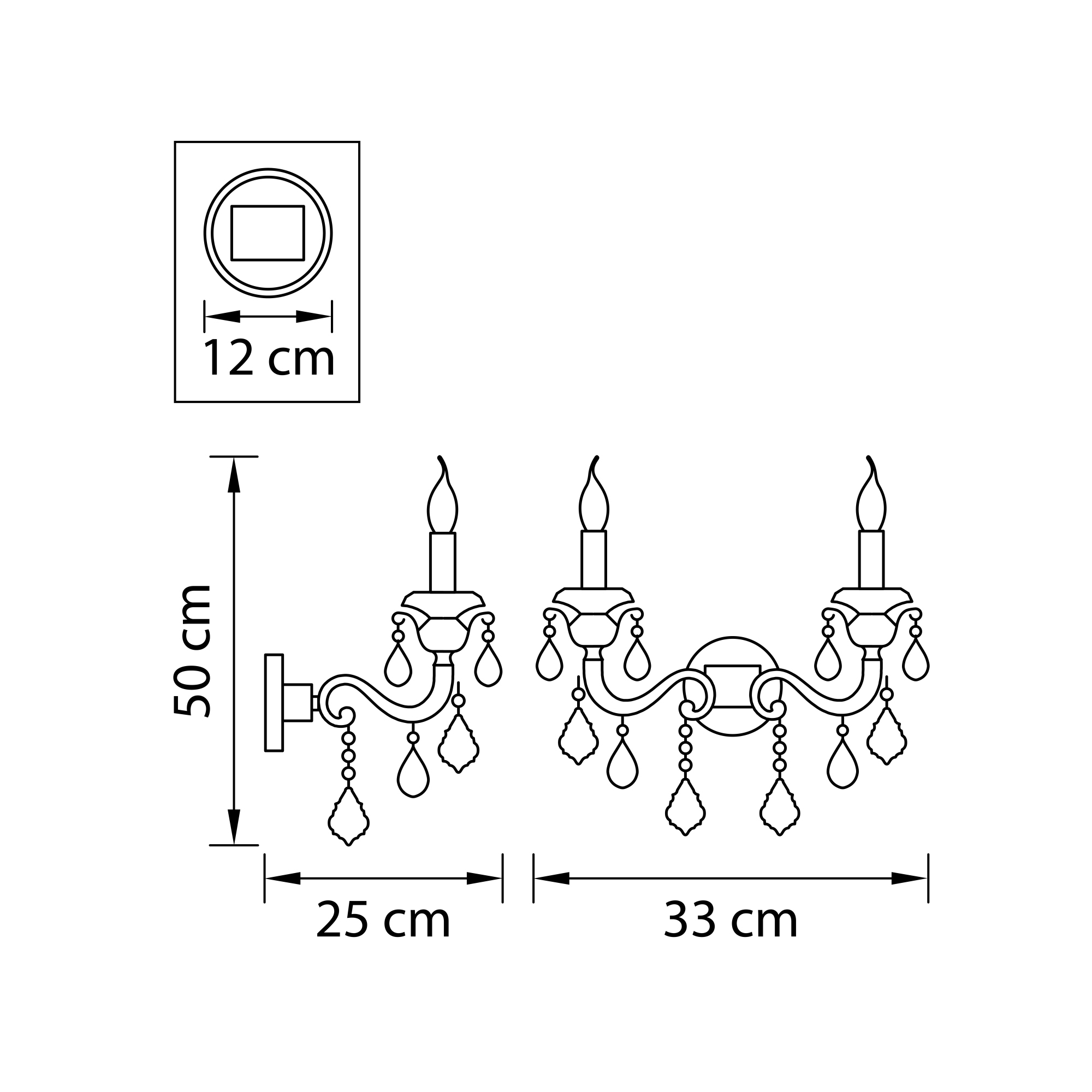 Бра Lightstar Lusso 788624