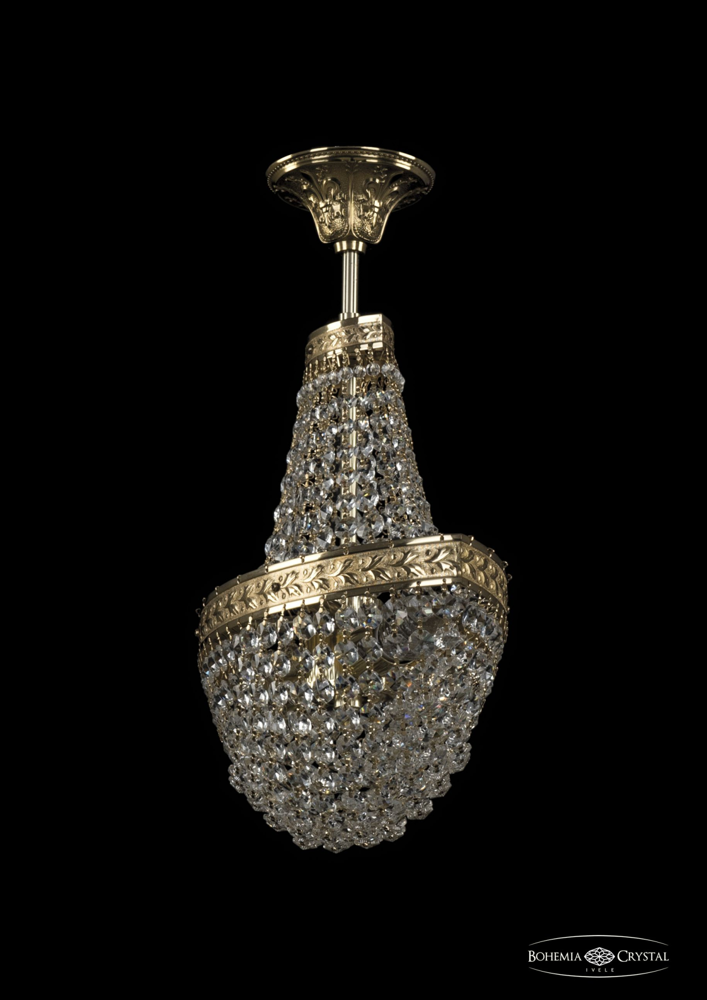Светильник потолочный хрустальный Bohemia Crystal 19323/H1/35IV G