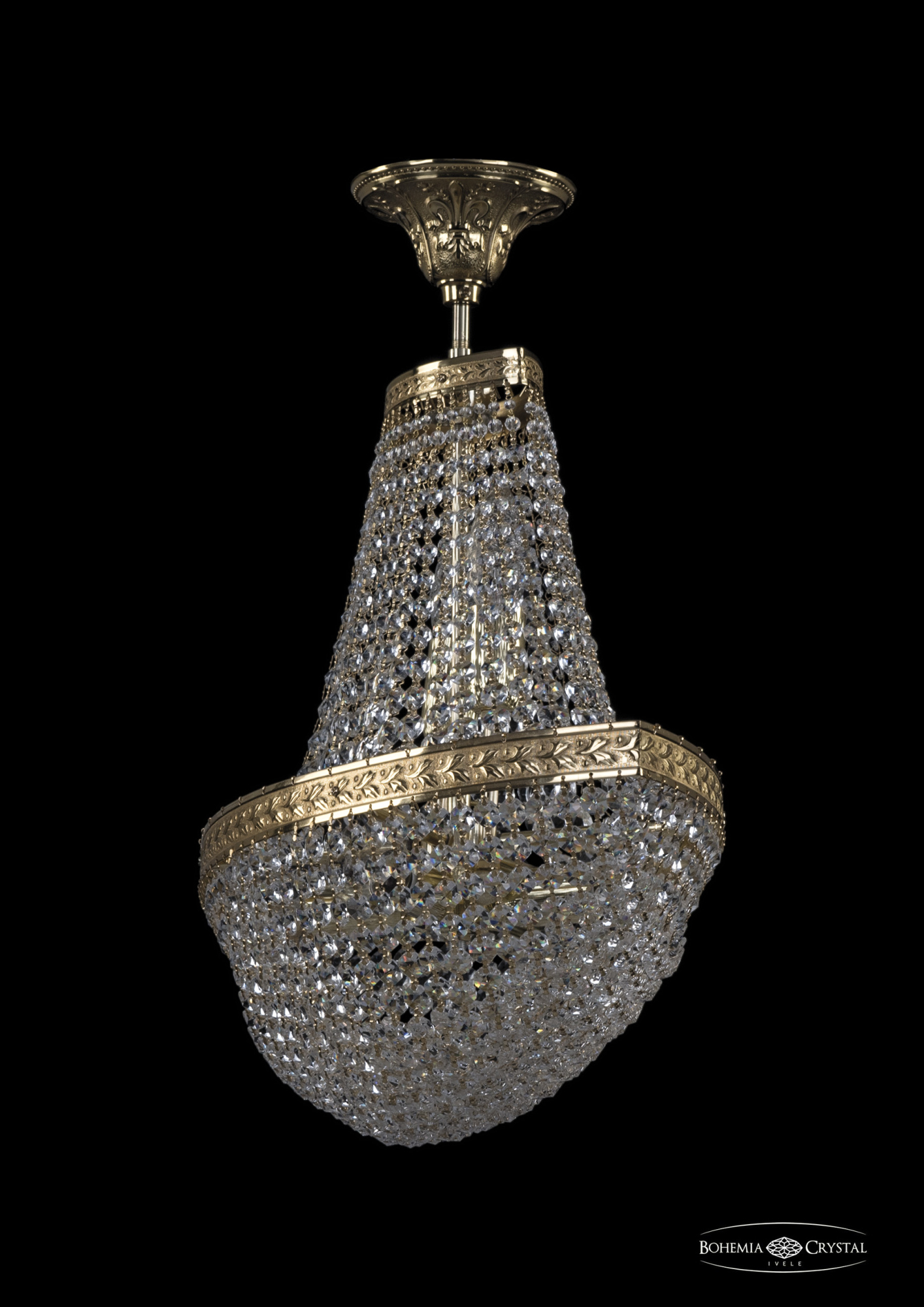 Люстра потолочная хрустальная Bohemia Crystal 19323/H1/55IV G