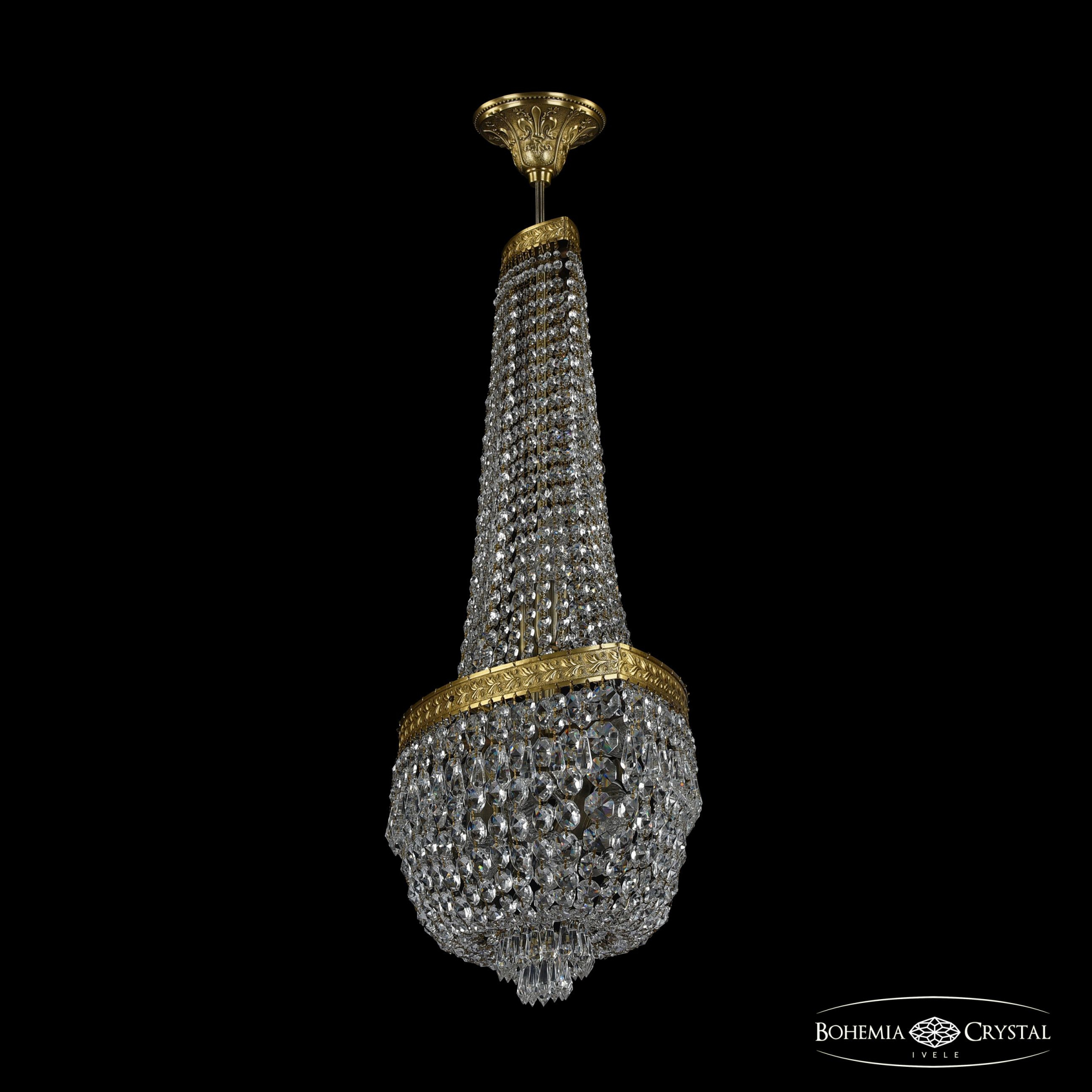 Люстра потолочная хрустальная Bohemia Crystal 19273/H2/55IV Pa