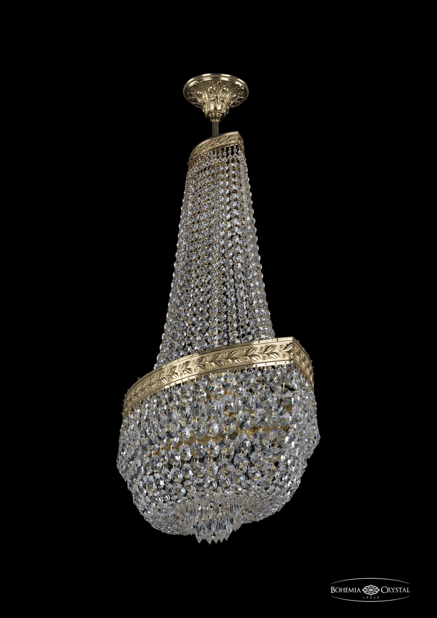 Люстра потолочная хрустальная Bohemia Crystal 19273/H2/60IV G