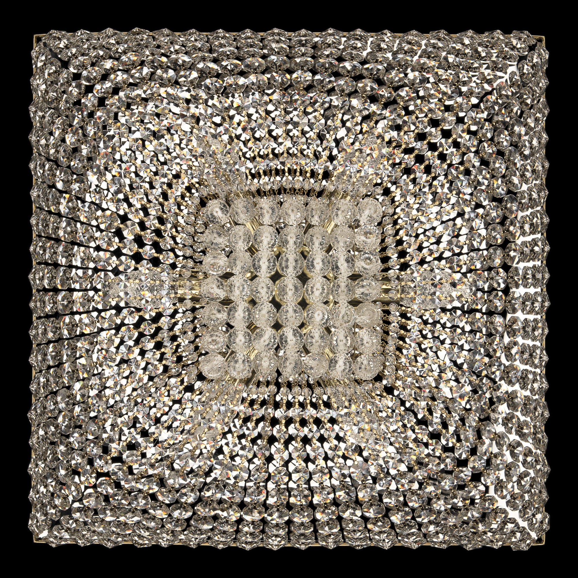 Люстра потолочная хрустальная Bohemia Crystal 19282/H1/90IV GW