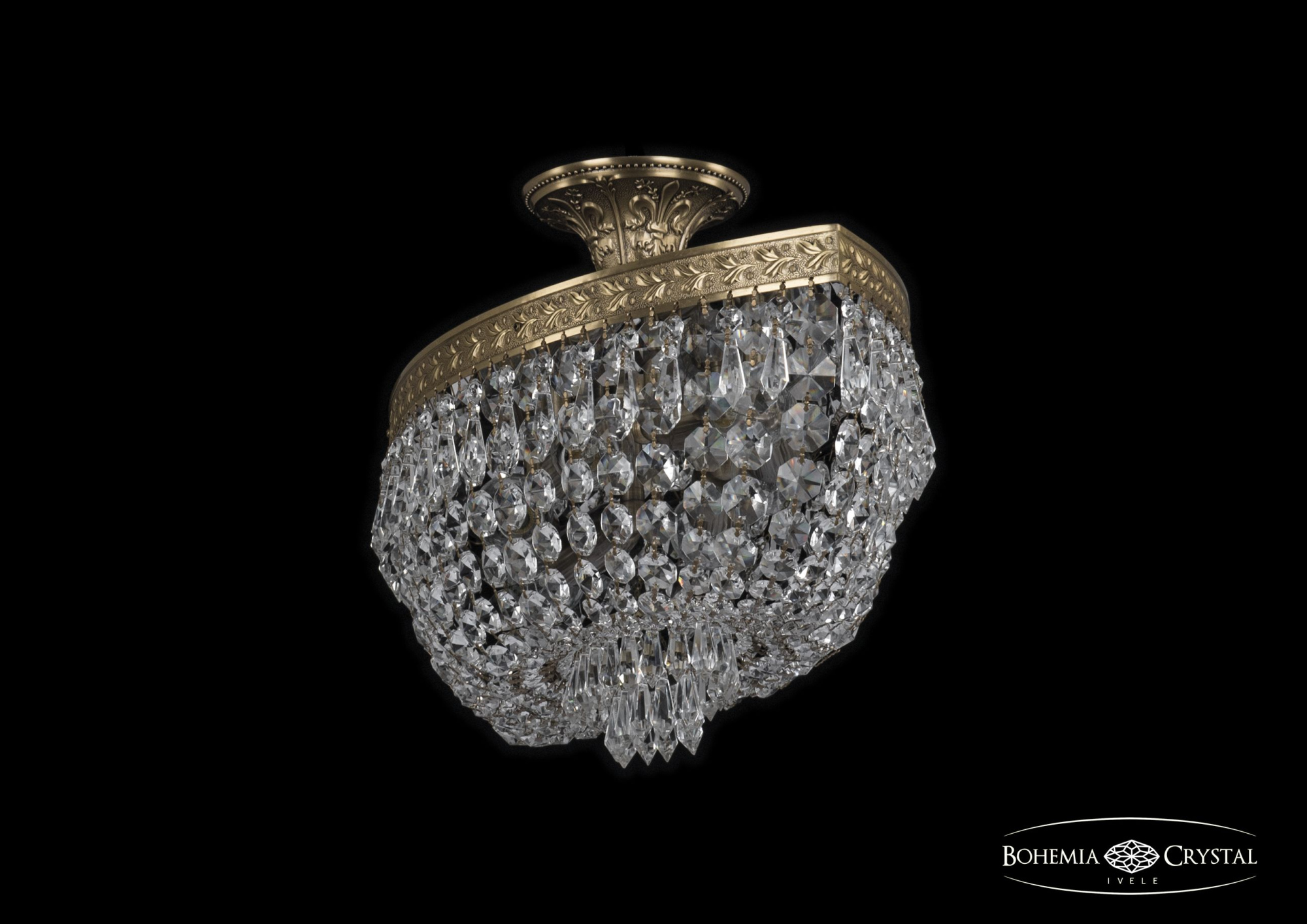 Люстра потолочная хрустальная Bohemia Crystal 19273/55IV Pa