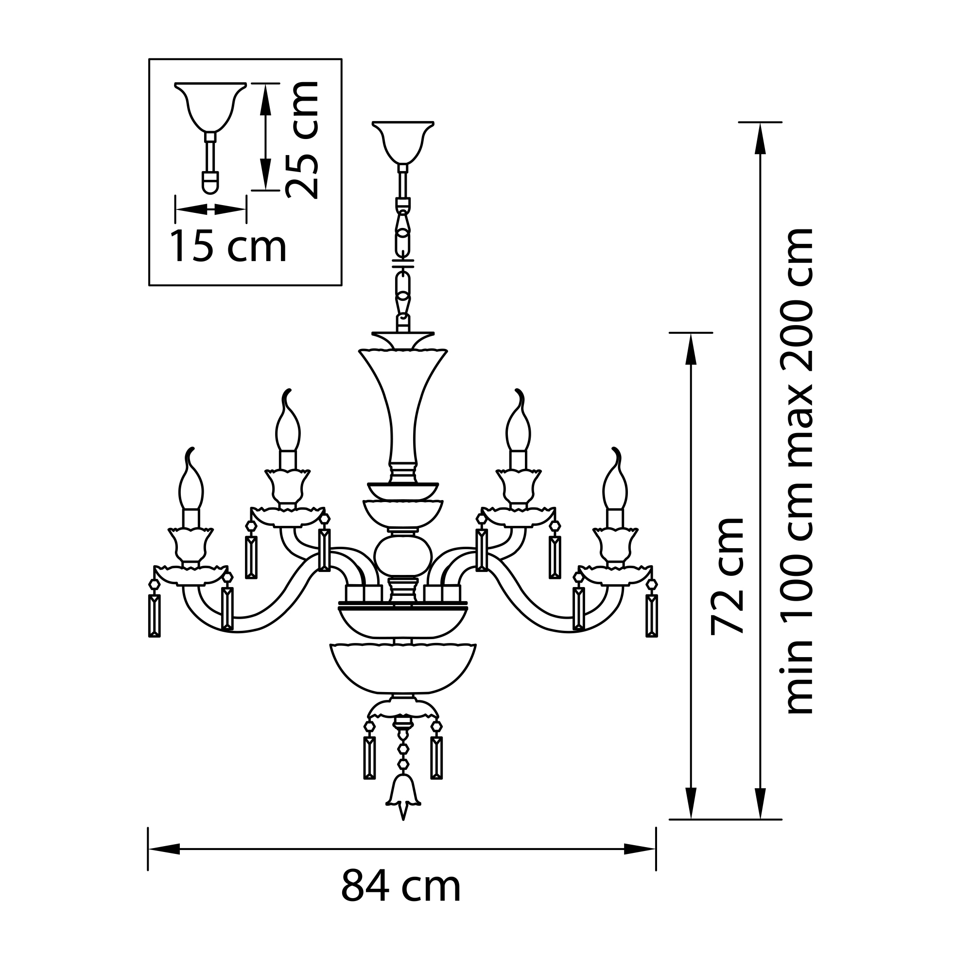 Подвесная люстра Lightstar CAMPANA 716154